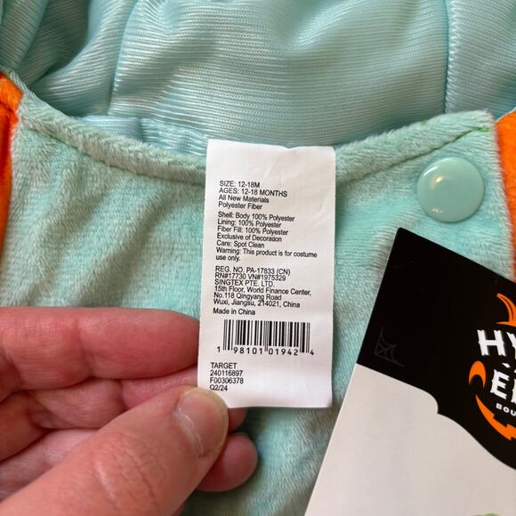 Hyde and Eek Boutique NWT Infant Caterpillar Costume Size 12-18 Months - Picture 6 of 8